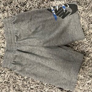 Nike Kids Gray and Blue Graphic Shorts